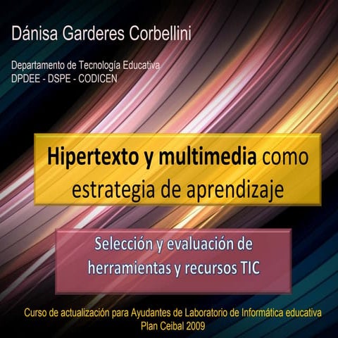 Hipertexto y multimedia como estrategia de aprendizaje