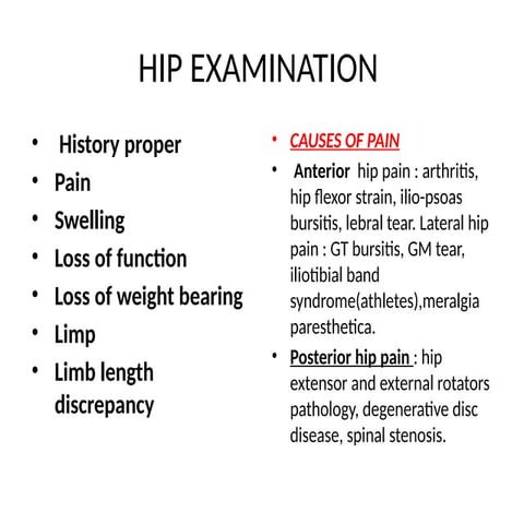 HIP EXAMINATIONand salient points  .pptx