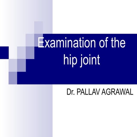 examination of the hip joint