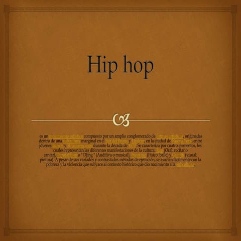 Historia del hip hop | PPTX