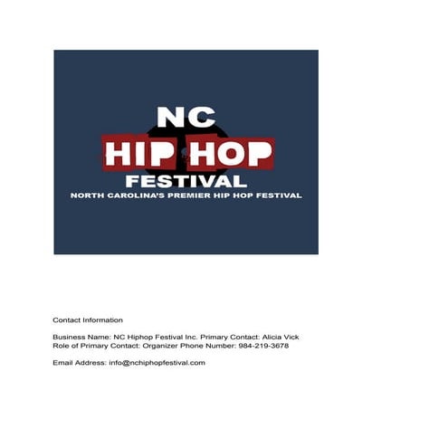 Hiphop Festival platform (investor relations)