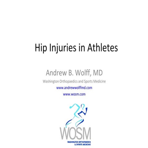 Hip Injuries in Athletes 2015