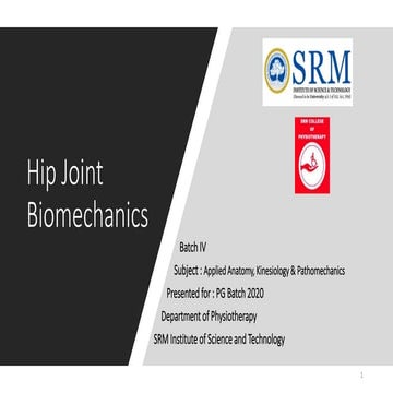 Hip Joint Biomechanics