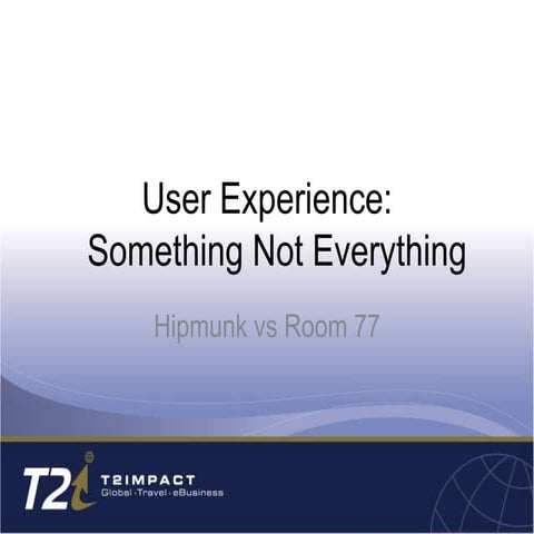 Hipmunk vs Room 77 | PPTX