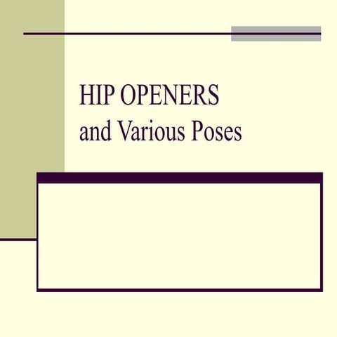 PC Hip openers