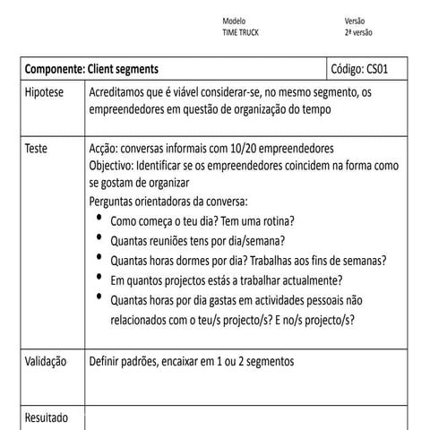 Hipoteses   time truck