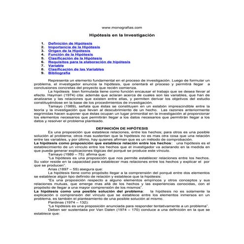 Hipotesis
