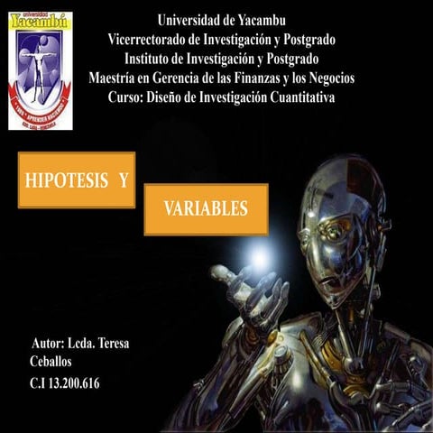 Hipotesis y variables
