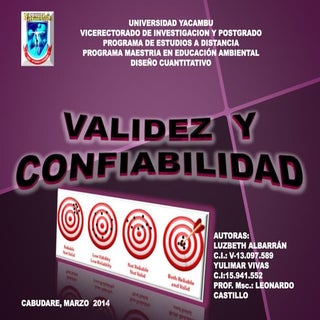 Validez y Confiabilidad 