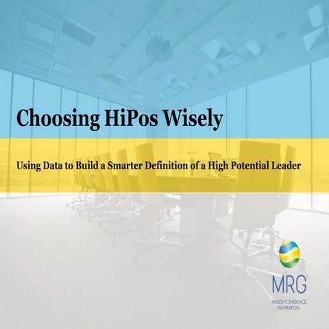 Choosing HiPos Wisely: Using Data to Build a Smarter Definition of the High P...