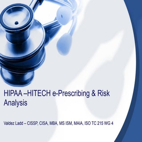 HIPAA HITECH  E-Prescribing / E-Prescription
