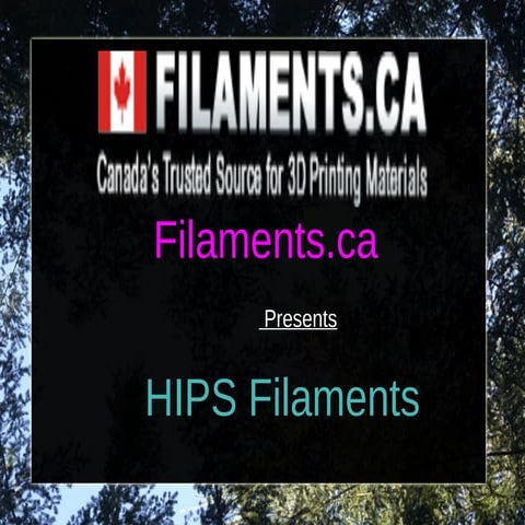 HIPS Filament - Filaments.ca
