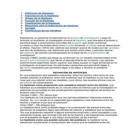 Hipótesis