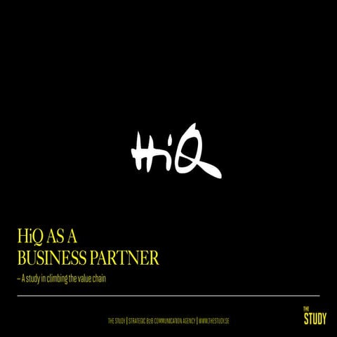 HiQ, a study in climbing the value chain