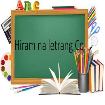 Hiram na Letrang Cc