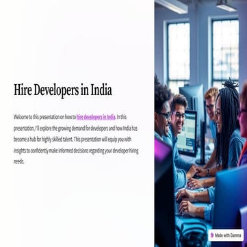 Hire Developers in India - A Complete Guide