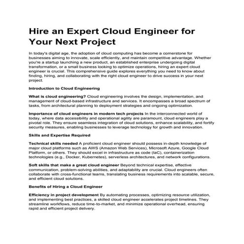 Hire an Expert Cloud Engineer for Your Next Project.pdf