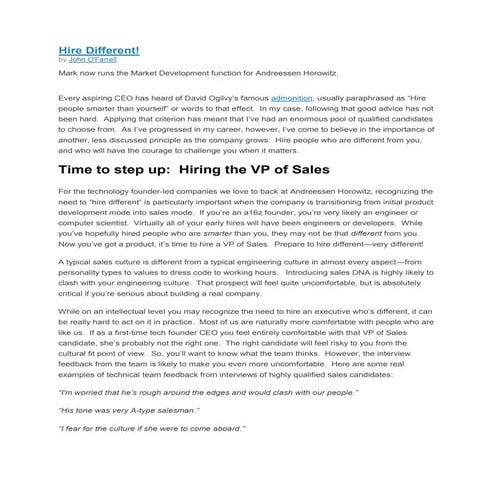 Hire Different, Hire Smart