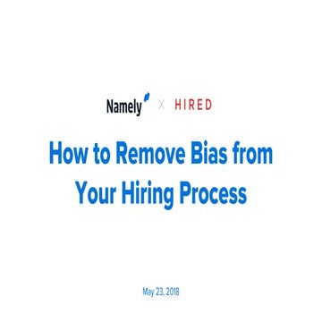 How to Remove Bias From Your Hiring Process