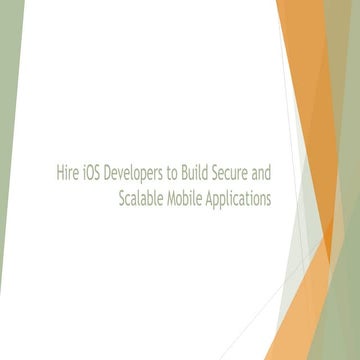 Hire Skilled iOS Developers for Custom iPhone & iPad App Solutions