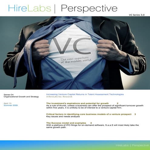 HireLabs Perspective: Increasing Vc Returns In Talent Assessment Firms