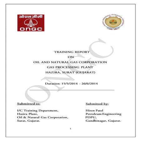 ongc summer internship project report,ongc report,ongc summer ...