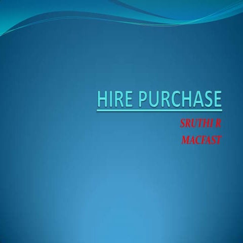 Hire purchase