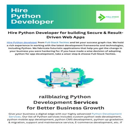 Hire Python Developer | PDF