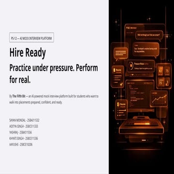 Hire Ready: AI-Powered Mock Interview Platform for Student Placement ...
