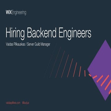 Hiring Backend Engineers | PPT