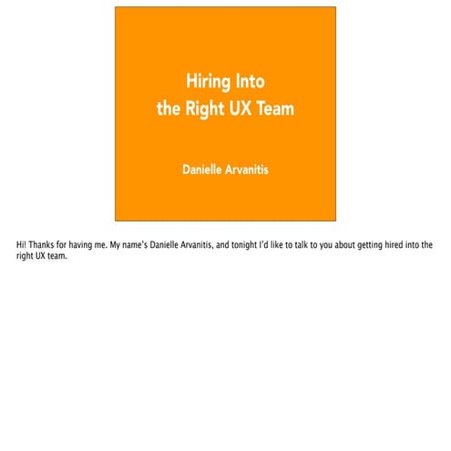 Hiring Into the Right User Experience (UX) Team