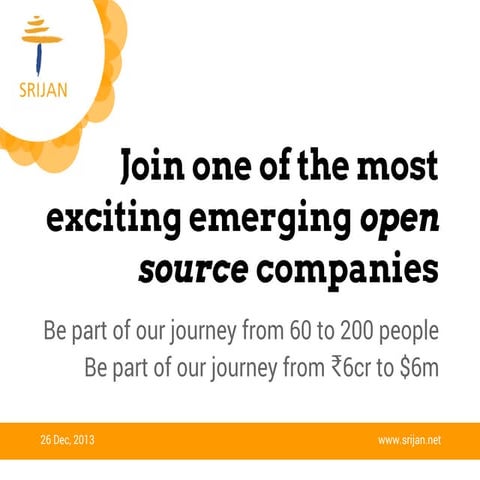 An invitation to join Srijan
