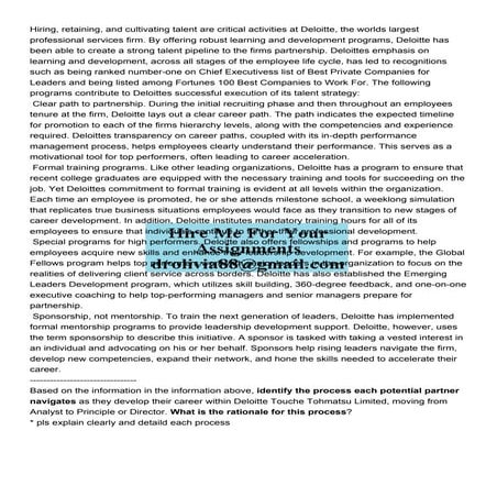 Learning and development initiatives at deloitte | PPTX