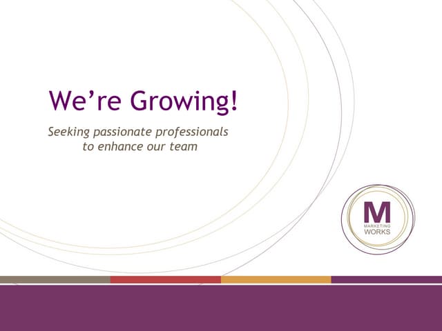 We're Growing! 