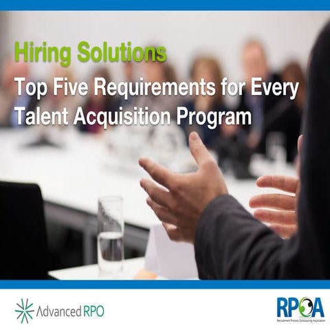 Hiring solutions and requirements