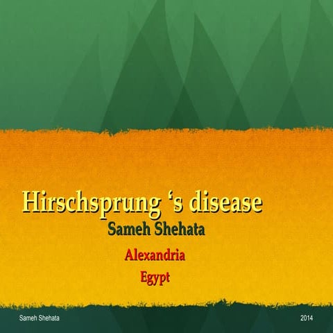 Hirschsprung's disease 