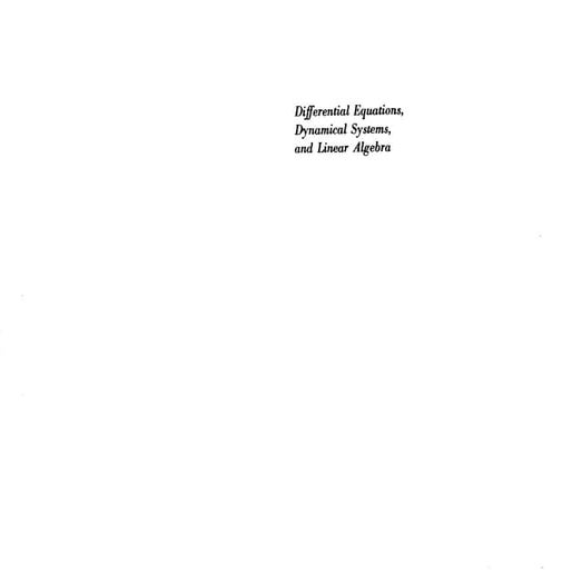 Hirsch s.w., smale s.   differential equations, dynamical systems and linear ...