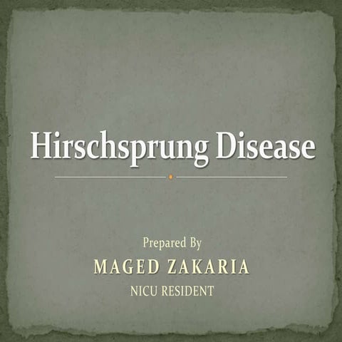 Hirschsprung Disease