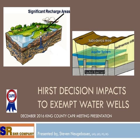 Hirst Decision Impact to Development and Drilling Water Wells in Washington 