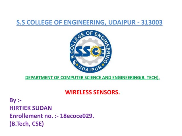 Wireless sensors