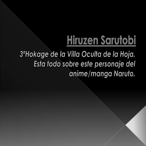 Hiruzen sarutobi