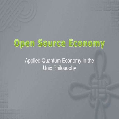 Open source economy v.1.1 | PPT