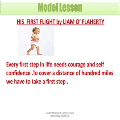 Unit 2 Two Stories About Flying Part I- His First Flight | PPT