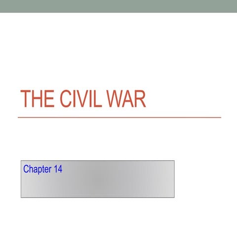 His 121 c hapter 17 the civil war