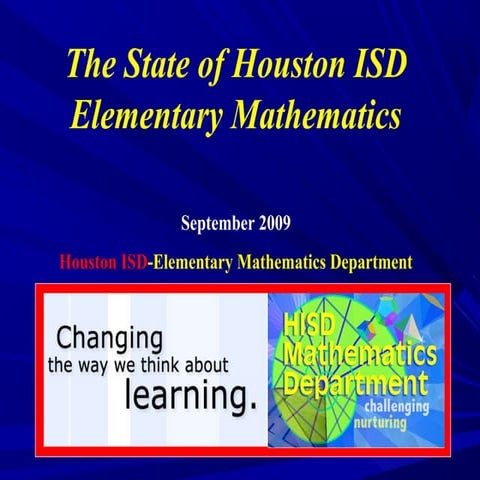 Hisd Elem Math 2009 2010 | PPT