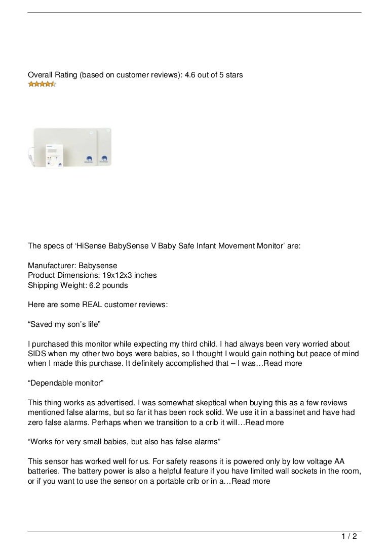 babysense hisense
