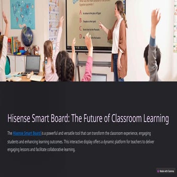 Hisense Education Smart Board | CLOUD INFOTECH
