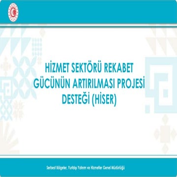 Hiser-Sunum 2025 Hizmet İhracat Geliştirme