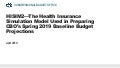HISIM2—The Health Insurance Simulation Model Used in Preparing CBO’s Spring 2019 Baseline Budget Projections