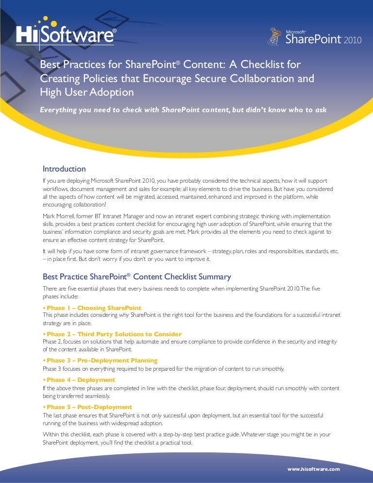 Sharepoint Checklist Online _ 5 ways to create a checklist in ...